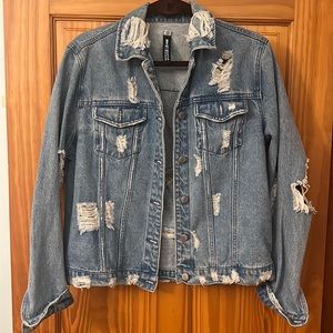 Distressed Jean Jacket